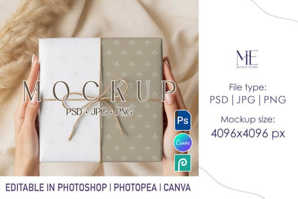 Download Wrapping Paper Mockup PSD Gift Wrap - Wrap Collection