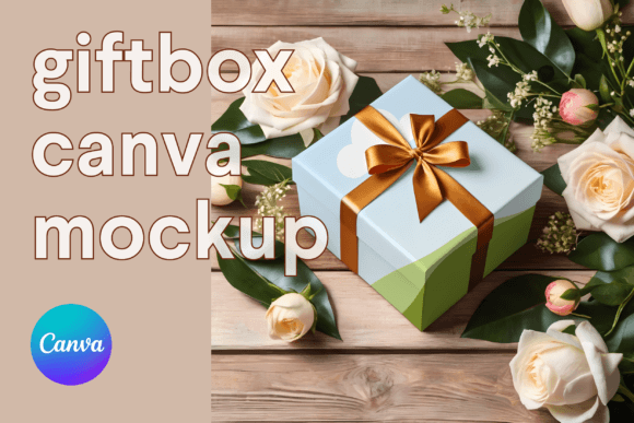 Download Gift Box Wrapping Paper Canva Mockup - Wrap Collection