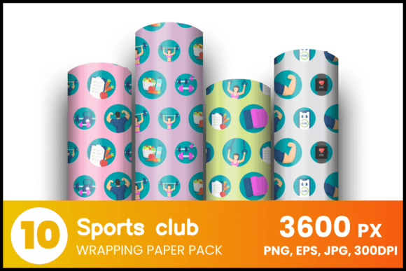 Download Sports Club Wrapping Paper - Wrap Collection