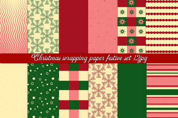 Download Christmas Wrapping Paper Festive Set - Wrap Collection