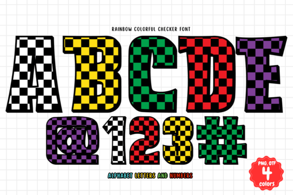 Download Rainbow Colorful Checker - Colorful Collection