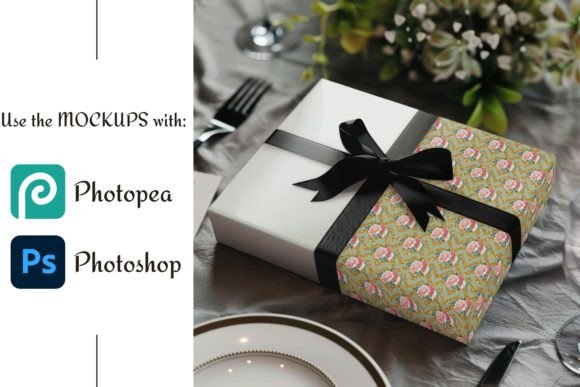 Download Wrapping Paper Mockup | Gift Box Mockup - Wrap Collection