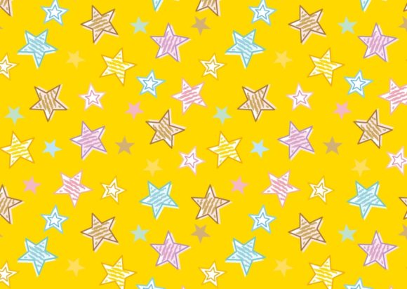 Download Yellow Stars Colorful Png Pattern - Colorful Collection