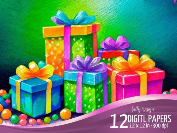 Download Colorful Acrylic Paint Birthday Presents - Colorful Collection